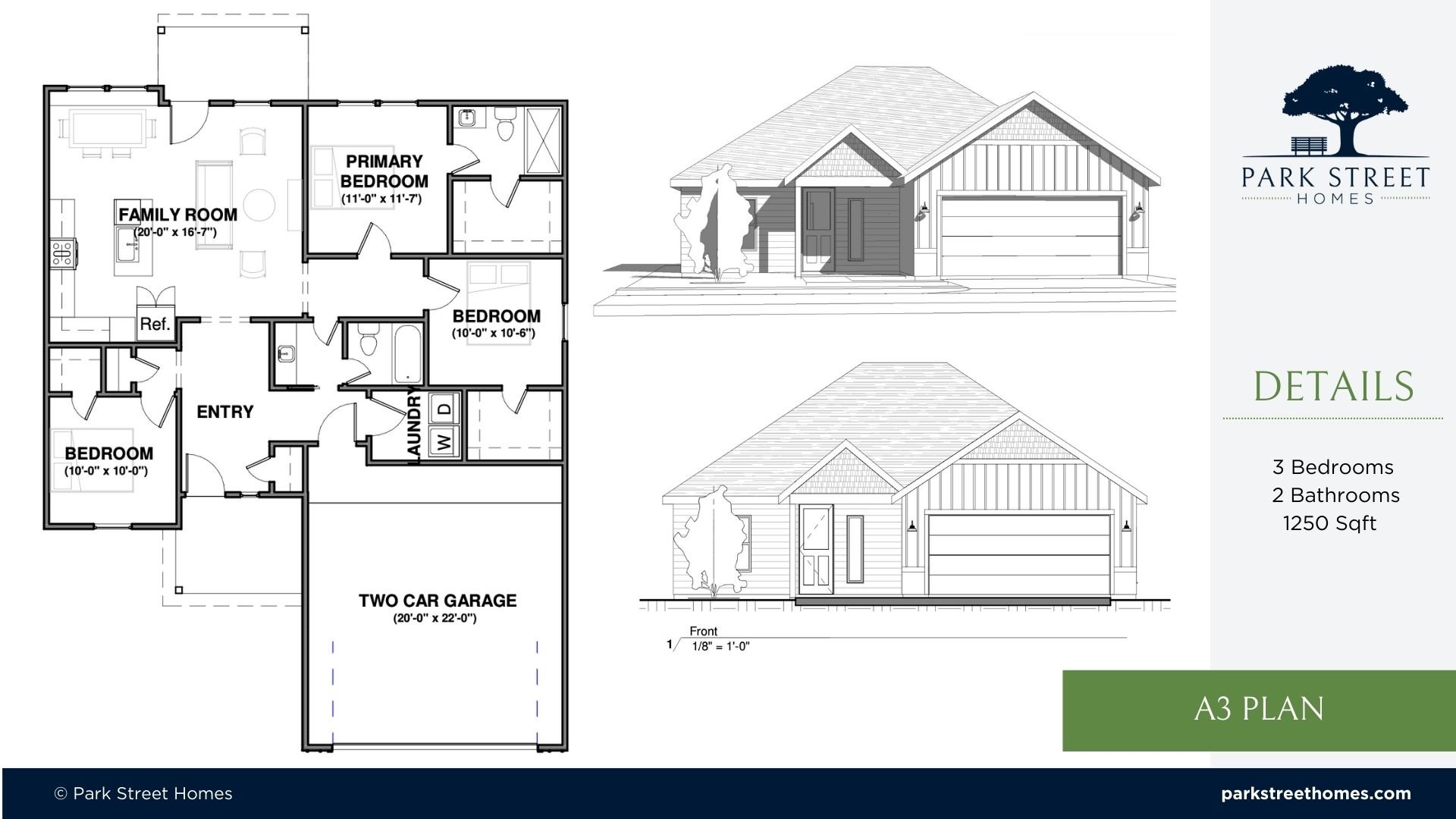 a3 plan build on your lot single story home